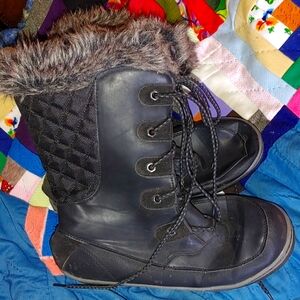 Boots winter fluffy fur